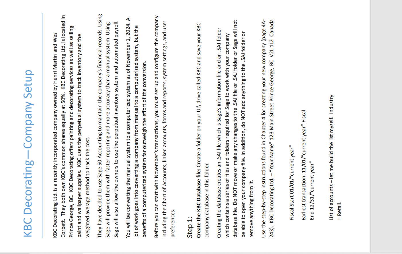 KBC Decorating-Company Setup KBC Decorating Ltd.