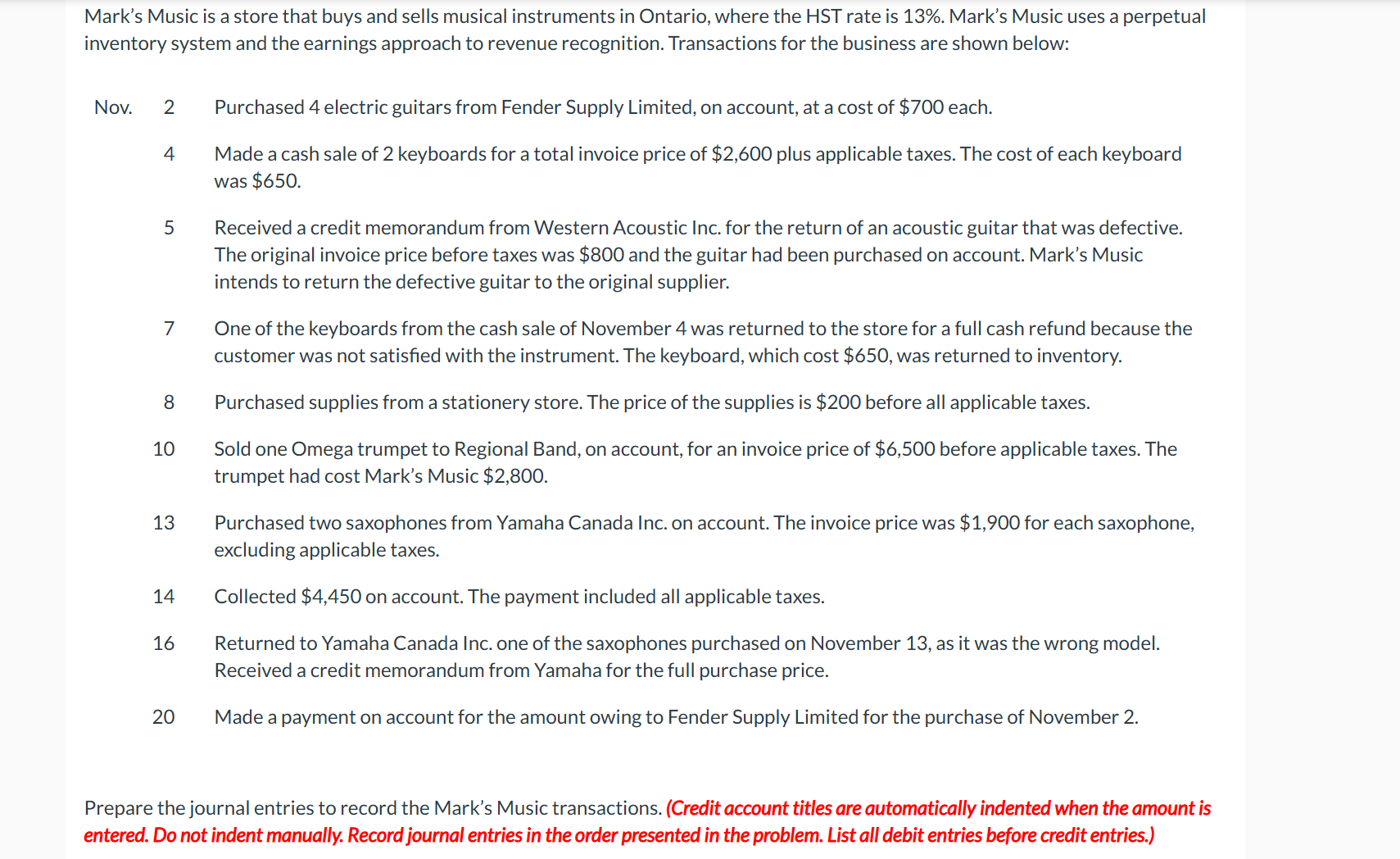 Mark's Music is a store that buys and sells