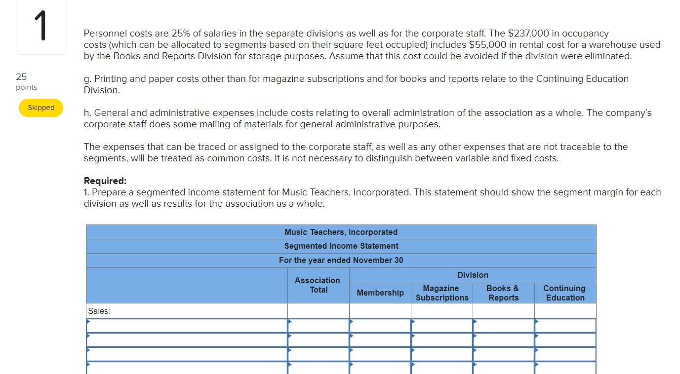 25 points Skipped b. A total of 4,000 oneeyear
