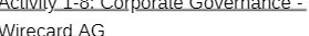 -LIVITY 1-6. ofporate Gover Ice - Wirecard AG