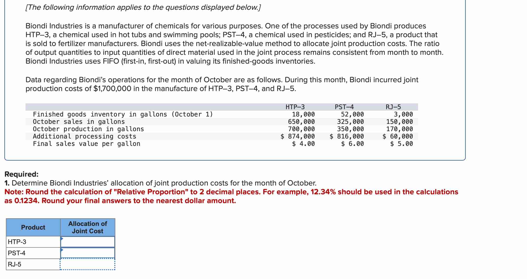 [ The following information applies to the