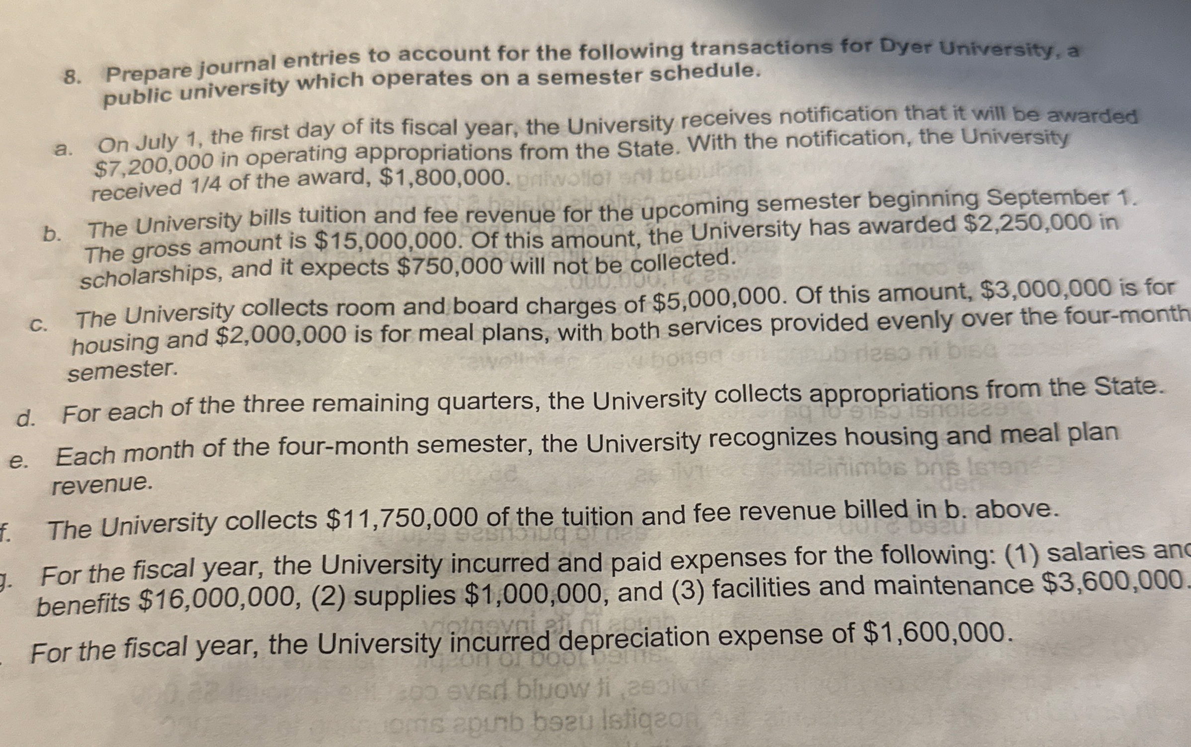 Prepare journal entries to account for the