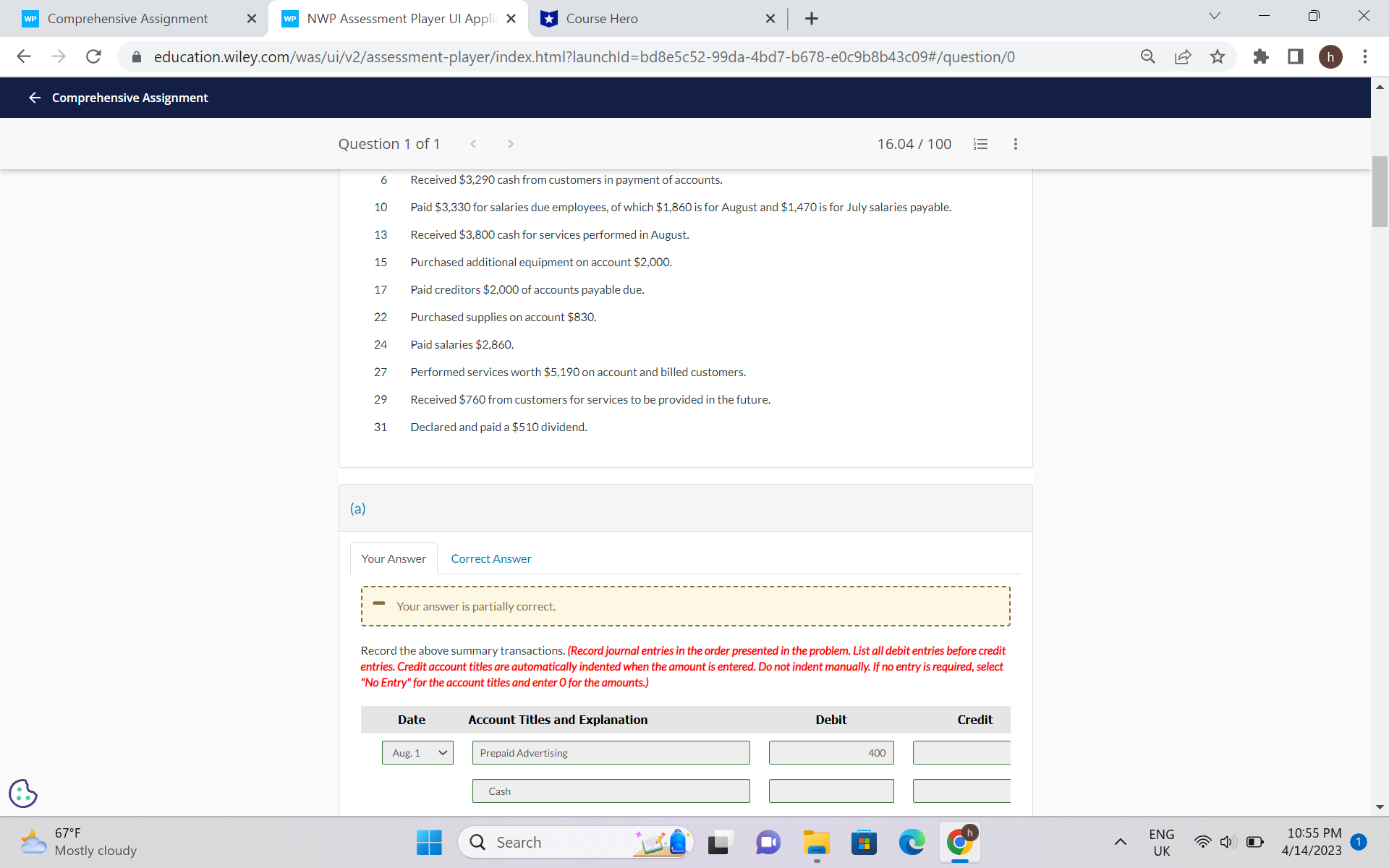 good evening needed help with a accounting