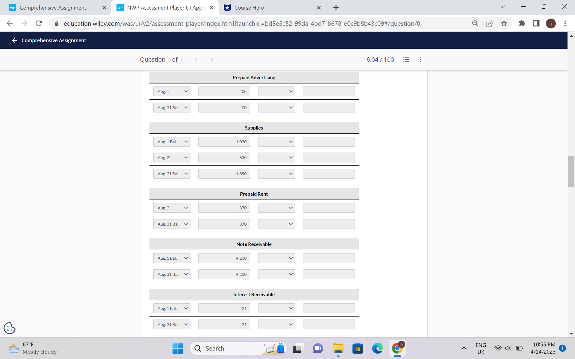 good evening needed help with a accounting