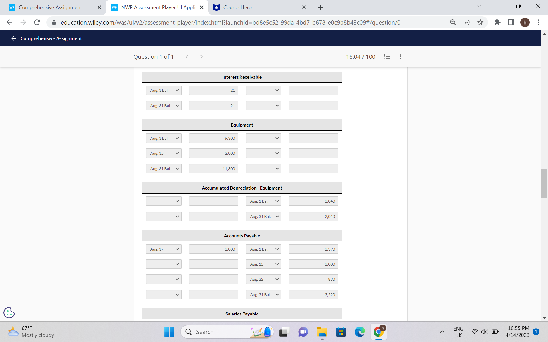 good evening needed help with a accounting