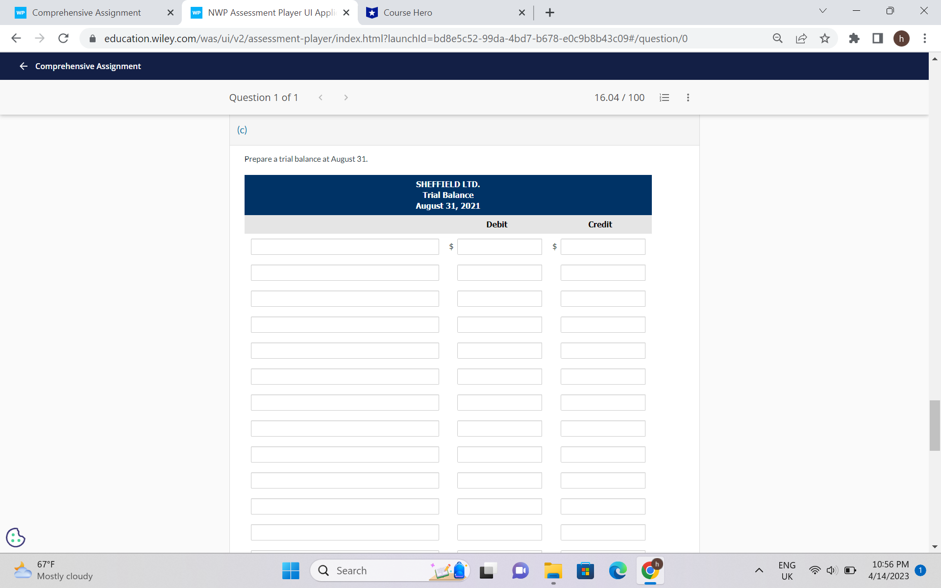 good evening needed help with a accounting