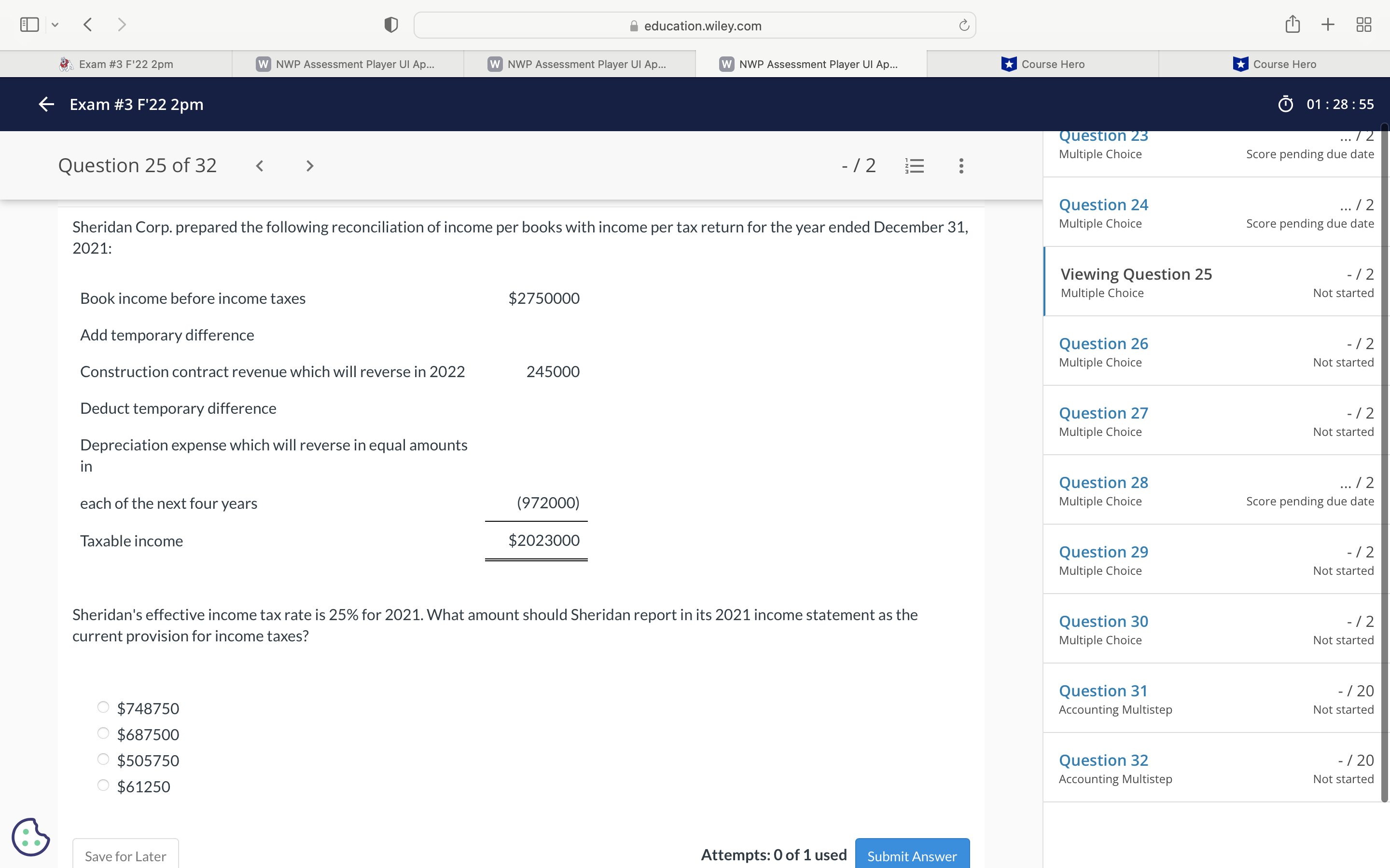 v < 3 Exam #3 F'22 2pm 6 Exam #3 F'22 2pm 0