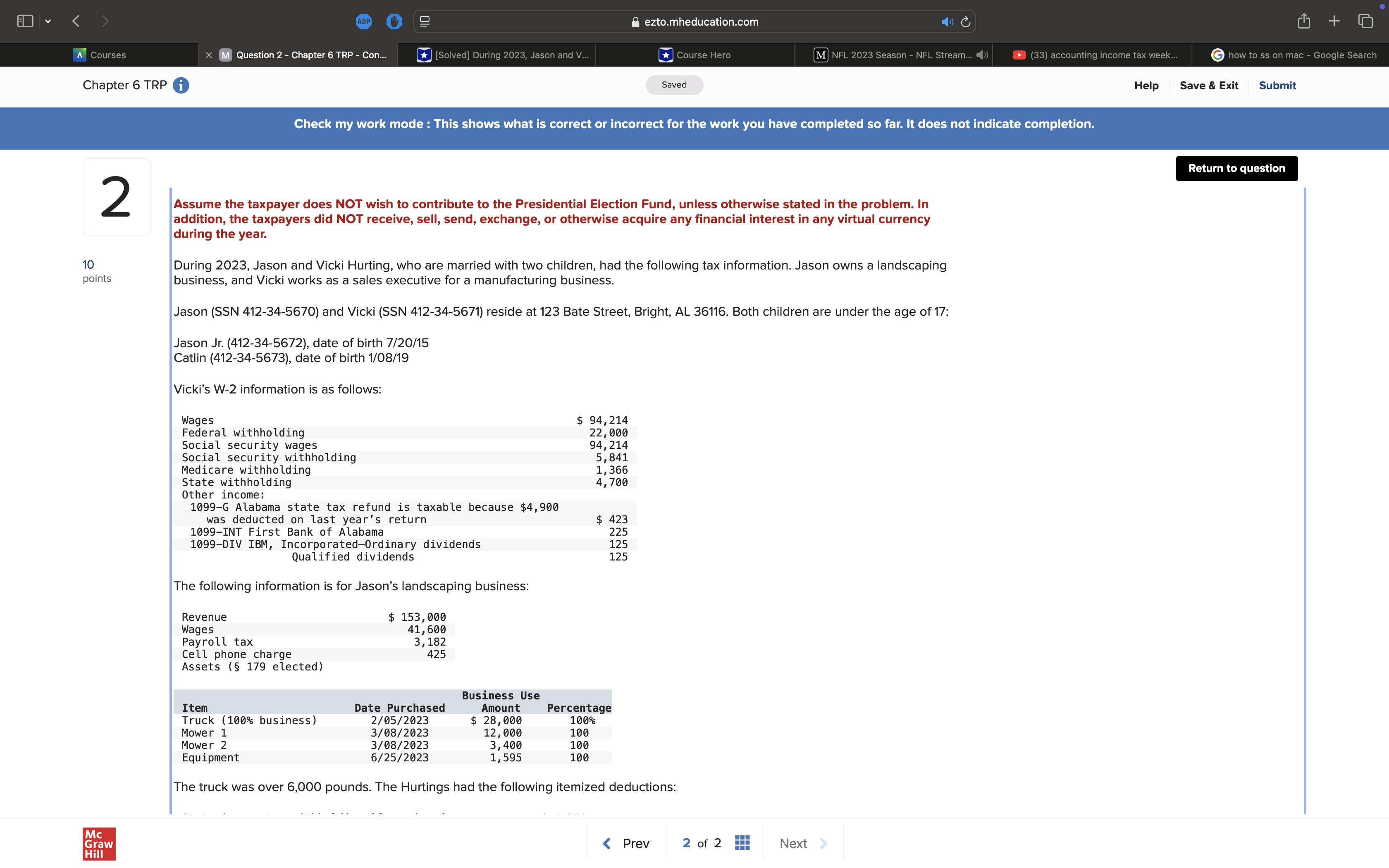 ABP A ezto.mheducation.com + A Courses x M