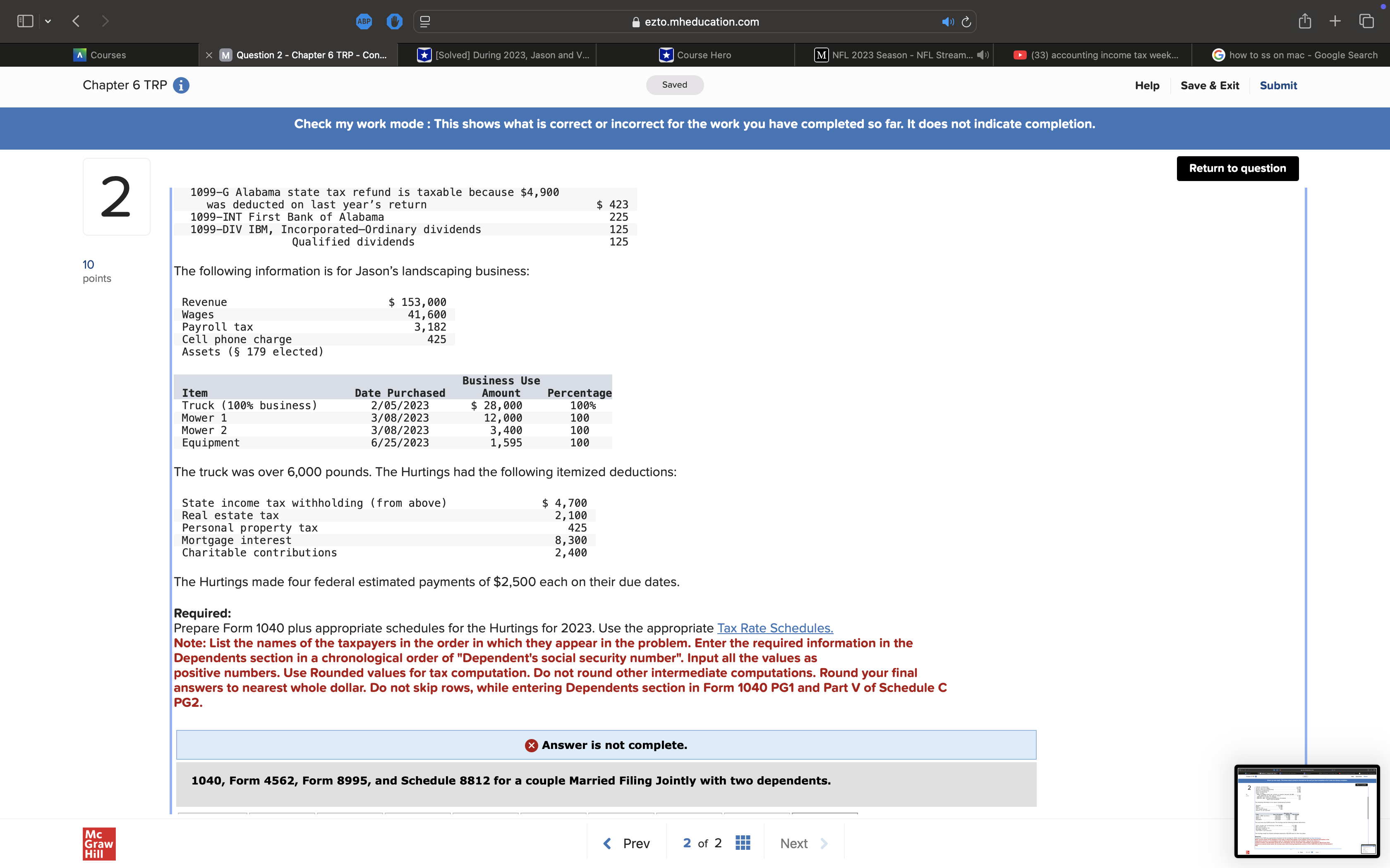 ABP A ezto.mheducation.com + A Courses x M