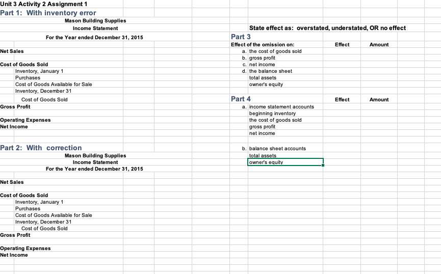 Background: The Mason family operates a building