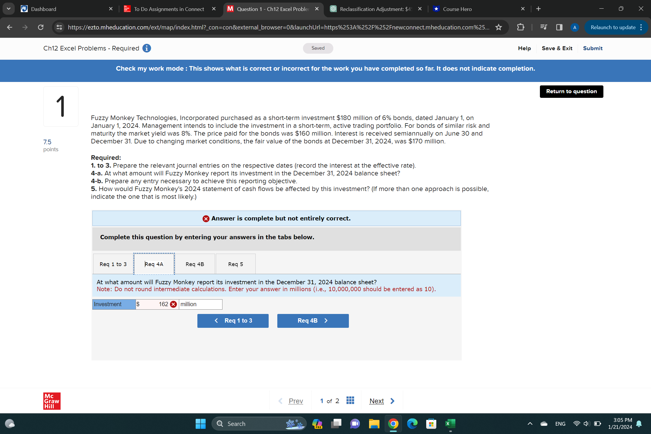 v B] Dashboard jnments in Connect X M Question 1