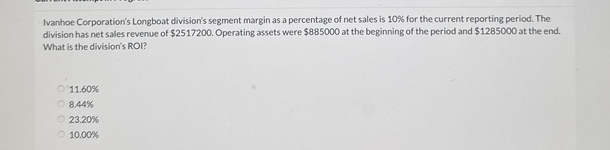 Ivanhoe Corporation's Longboat division's segment