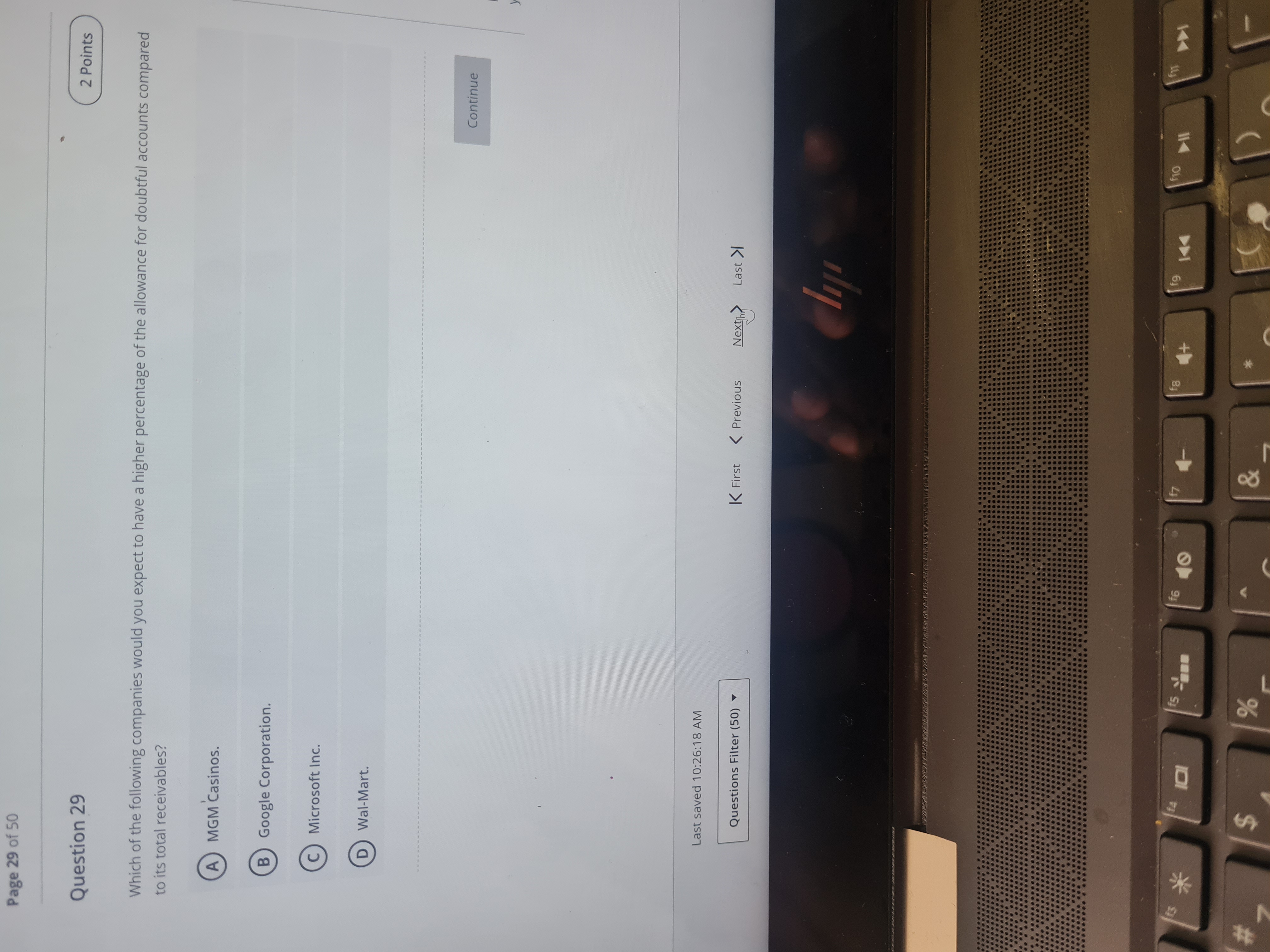 Question 15 2 Points The following is a single -