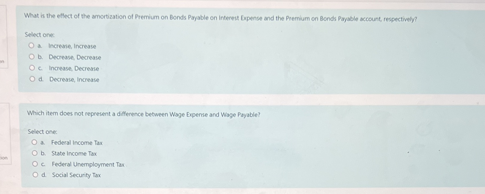 Intermediate accounting What is the effect of the