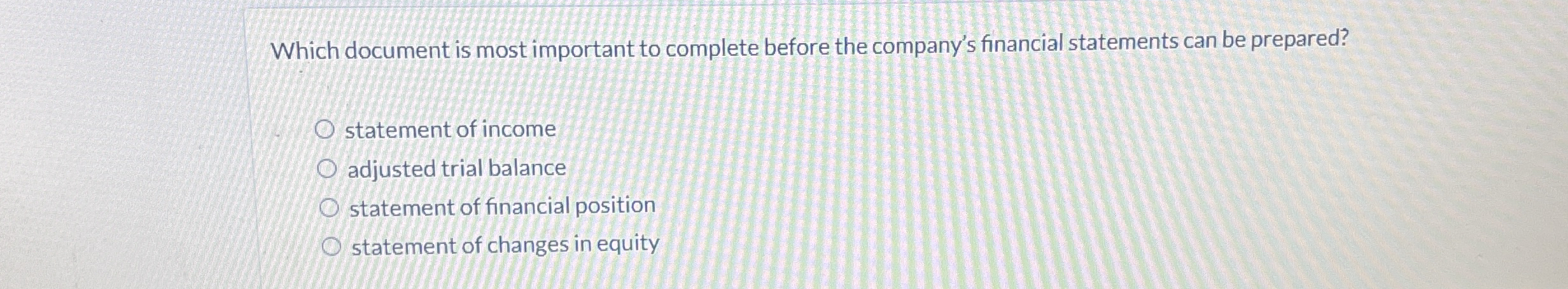 Which document is most important to complete