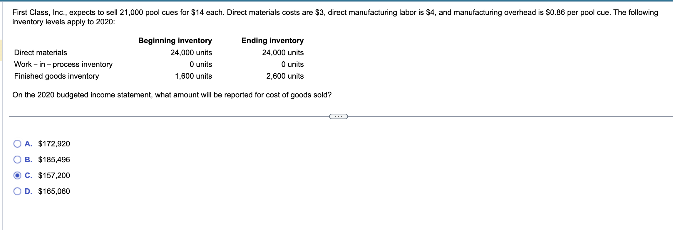 First Class, Inc., expects to sell 21,000 pool