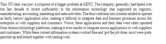 This JIT idea' was just a symptom of a