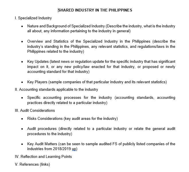 |SHARED INDUSTRY IN THE PHILIPPINES 1.