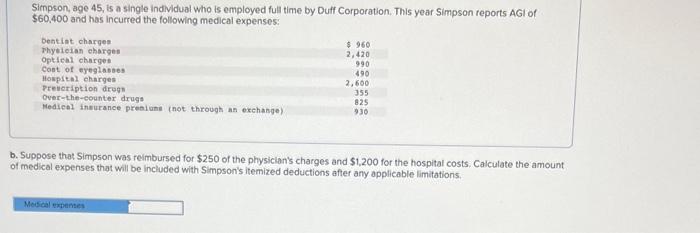 6 Simpson, age 45, is a single Individual who is