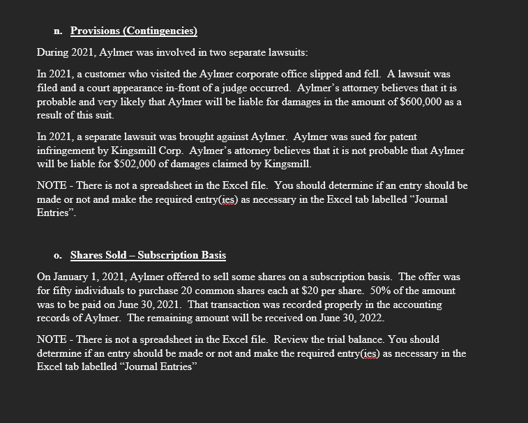 THE COMPANY: Aylmer Industries Inc. (Aylmer) has