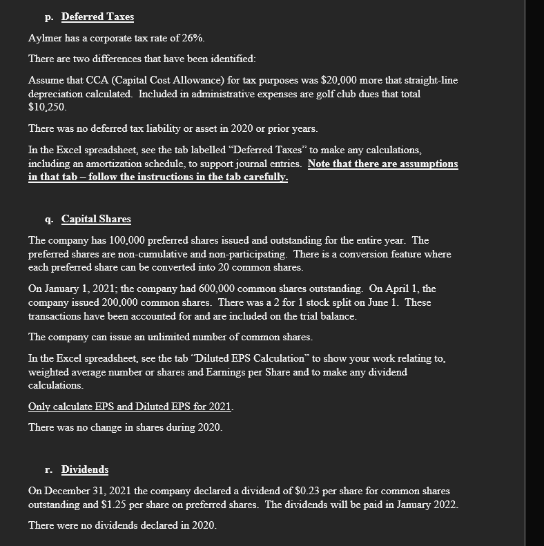 THE COMPANY: Aylmer Industries Inc. (Aylmer) has