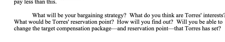 pay less than this. What will be your bargaining