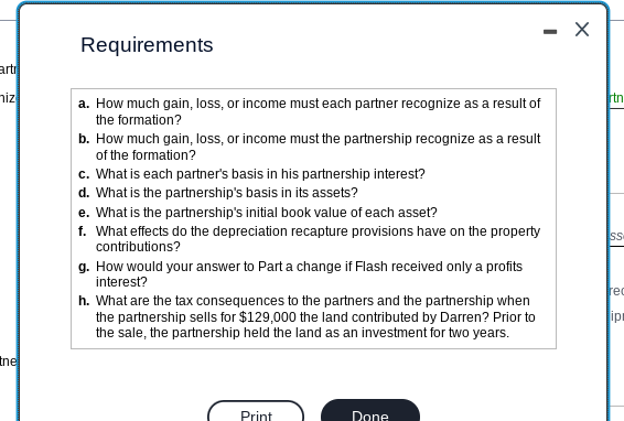 - X Data table Basis Partnership Individual Asset