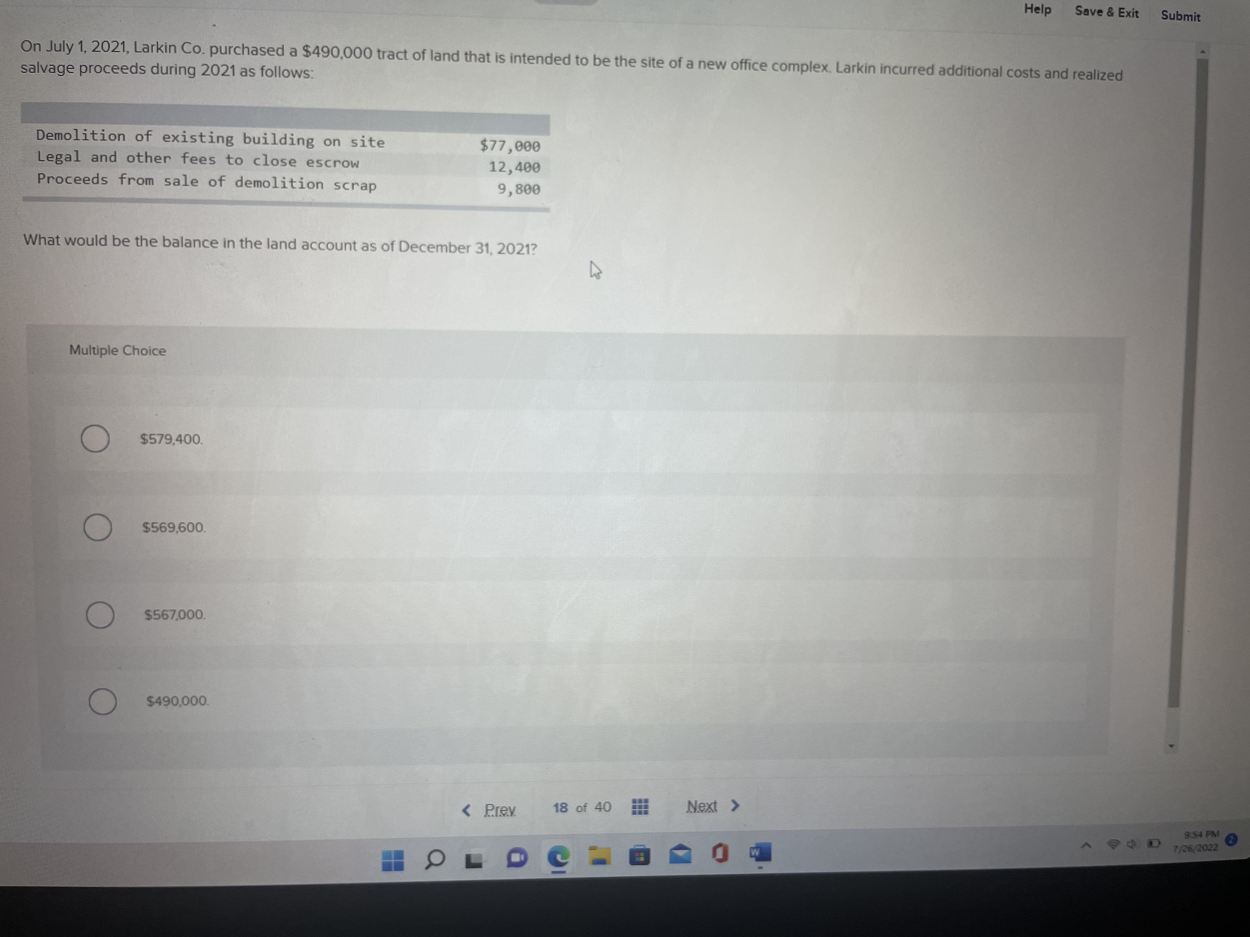 ave & Exit Submit Haskell Corporation has