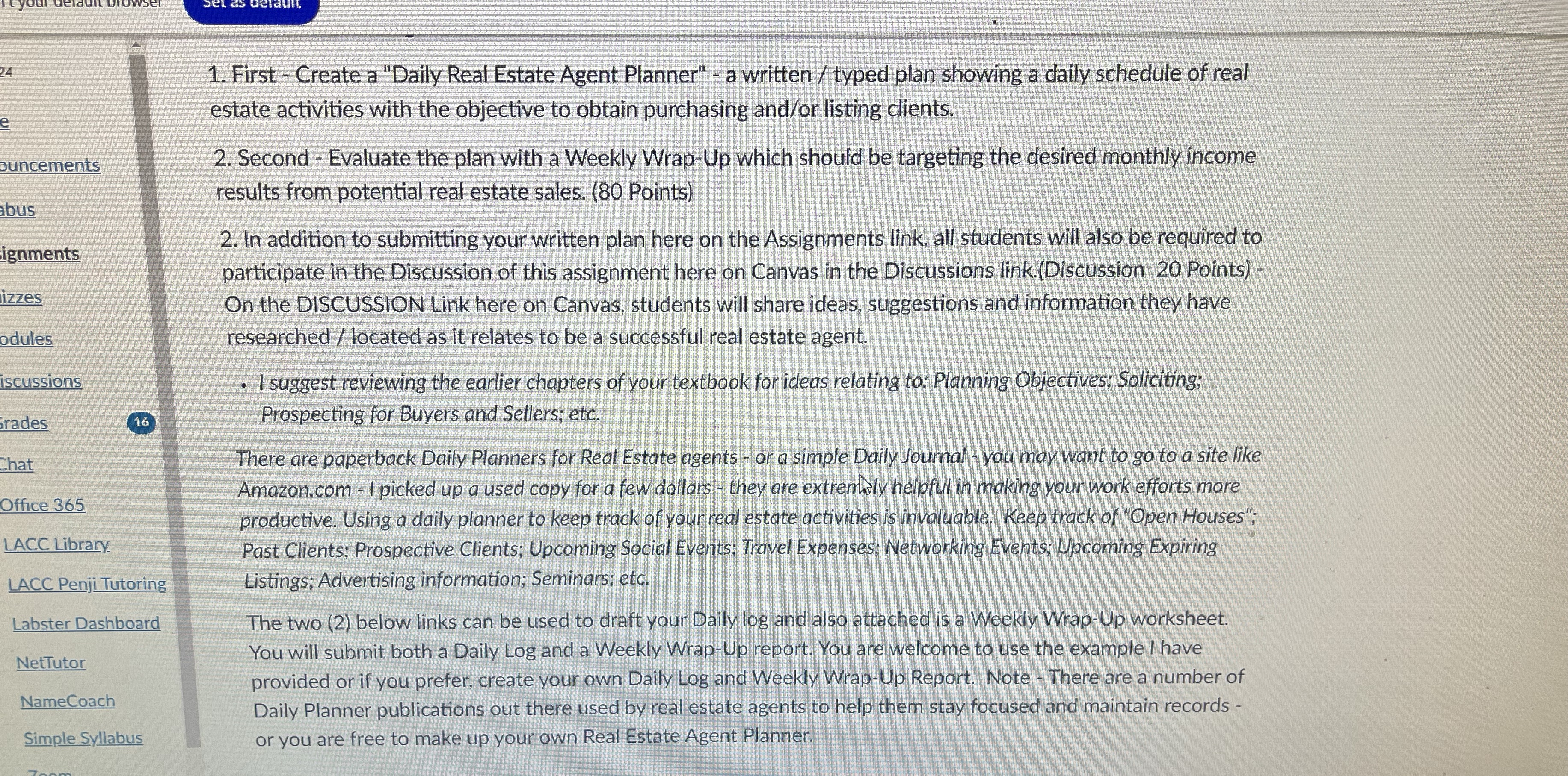 1. First - Create a "Daily Real Estate Agent