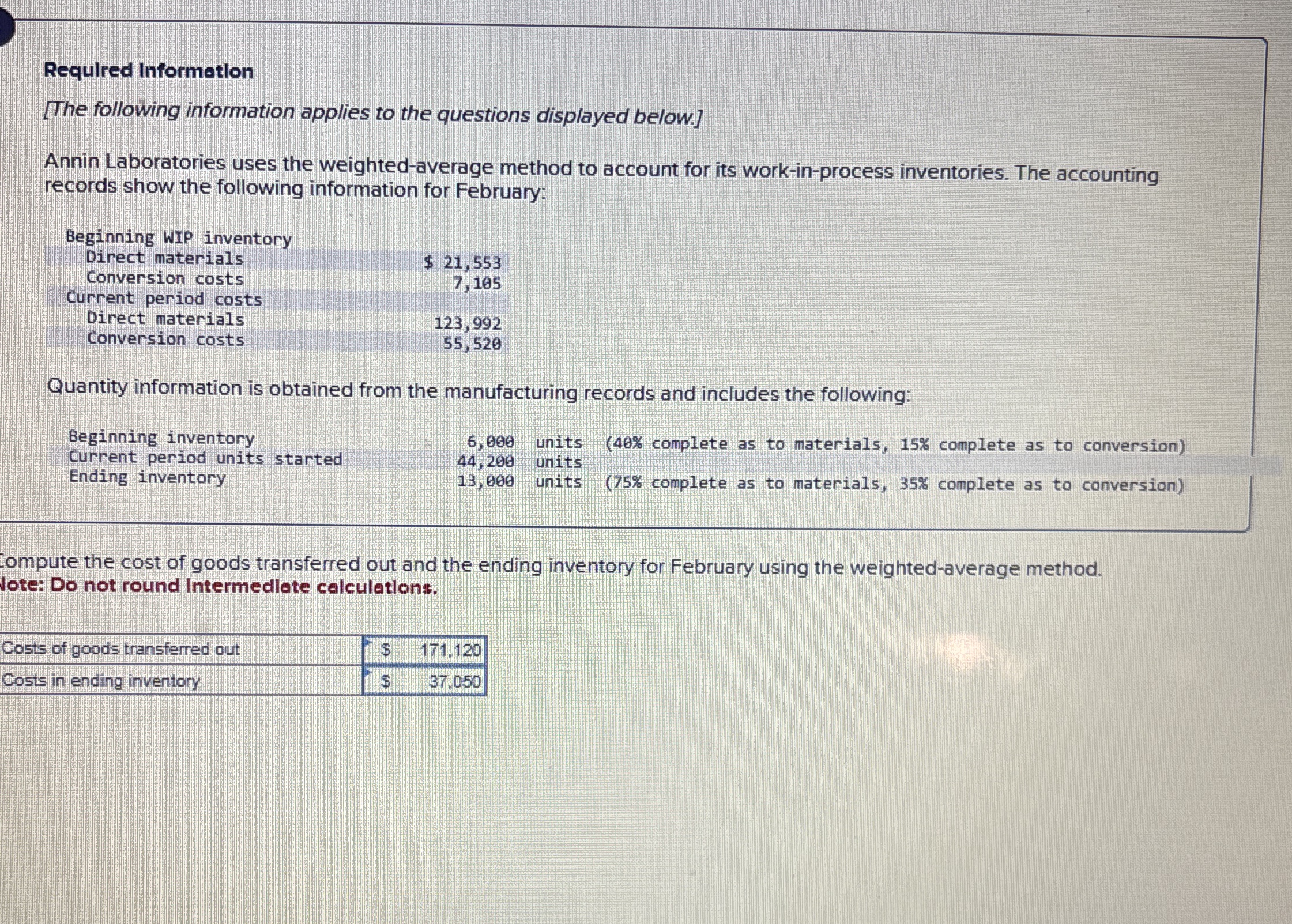 Requlred Information [ The following information