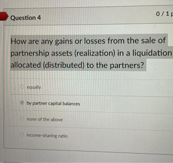 How are any gains or losses from the sale of