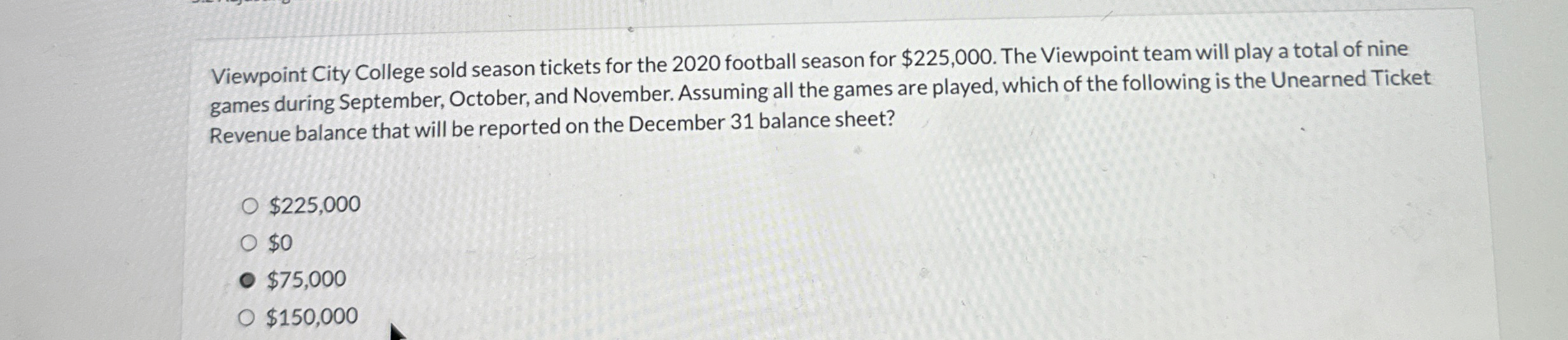 Viewpoint City College sold season tickets for