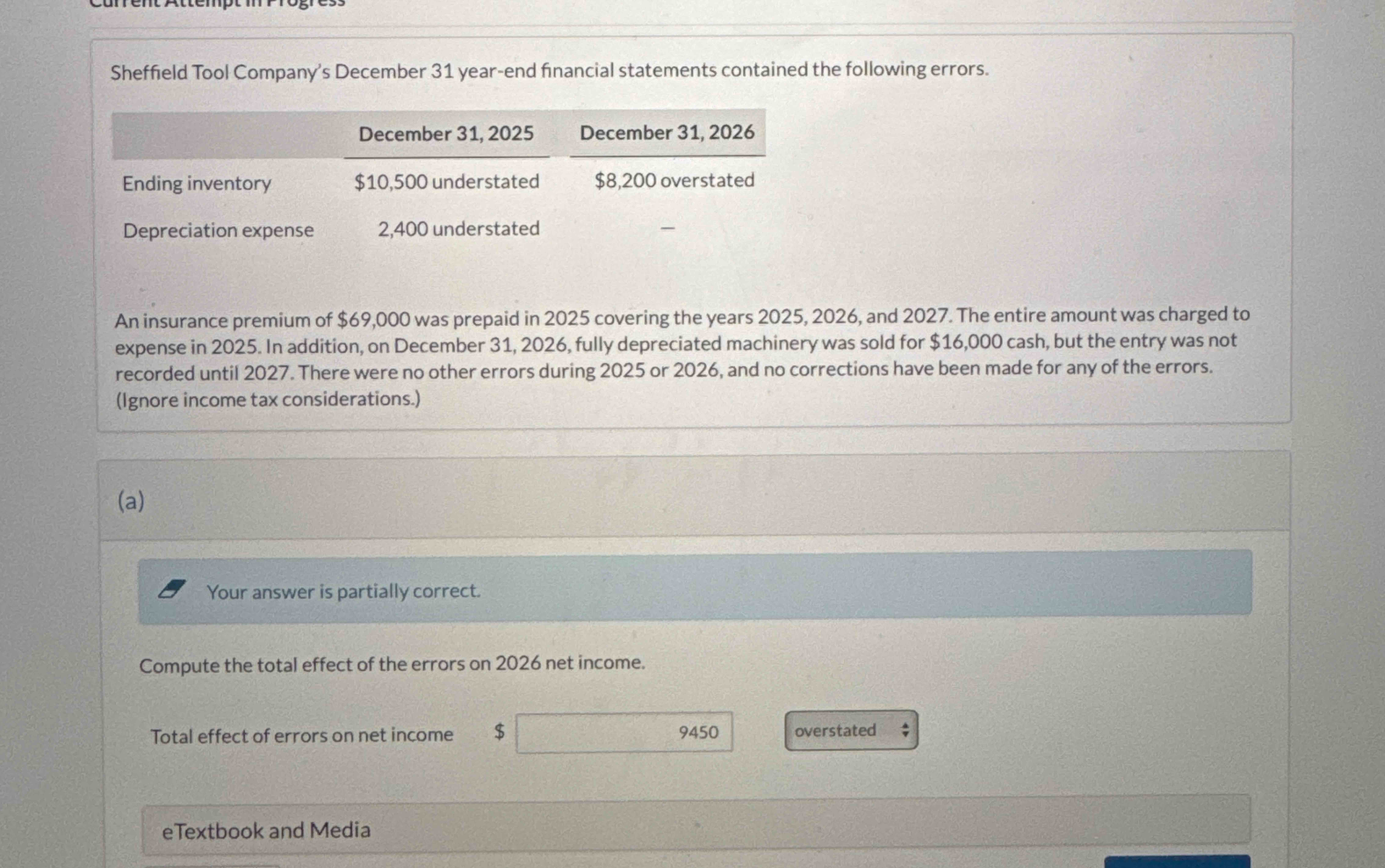 Sheffield Tool Company's December 3 1 year - end
