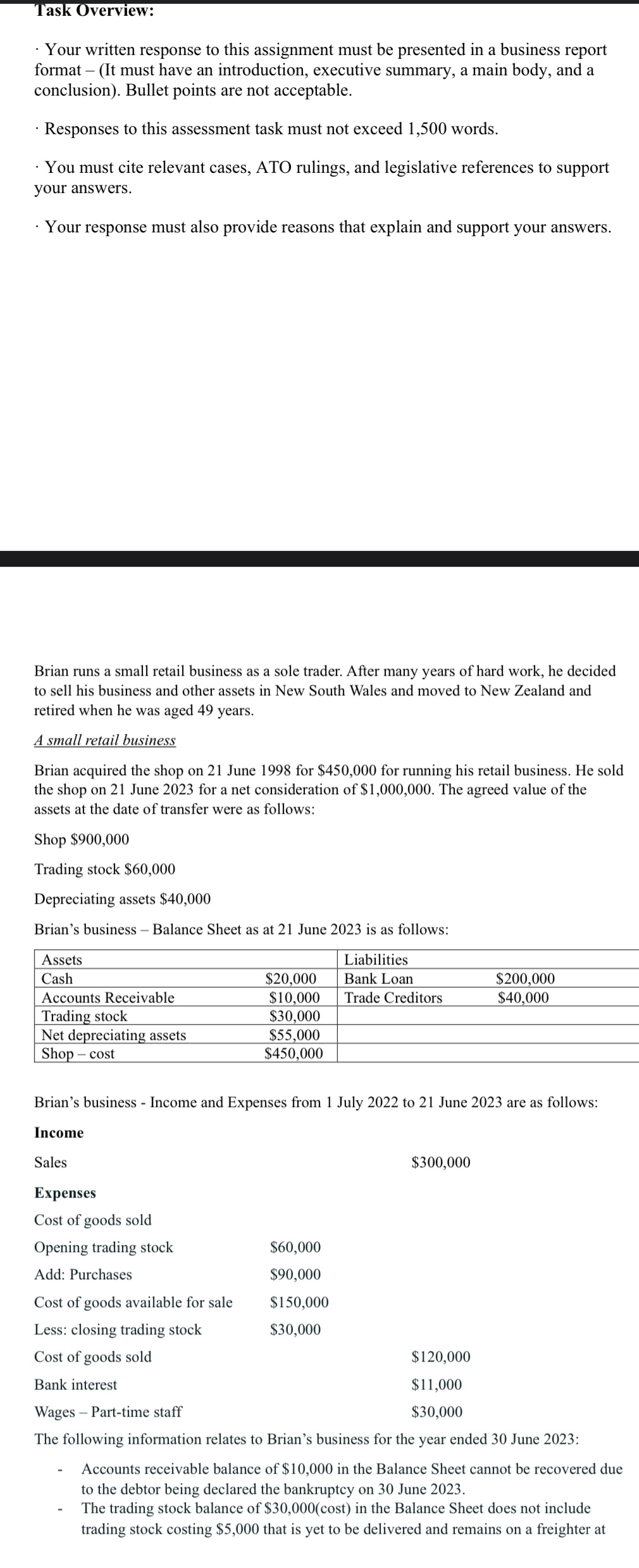 as verv1ew: . Your written response to this