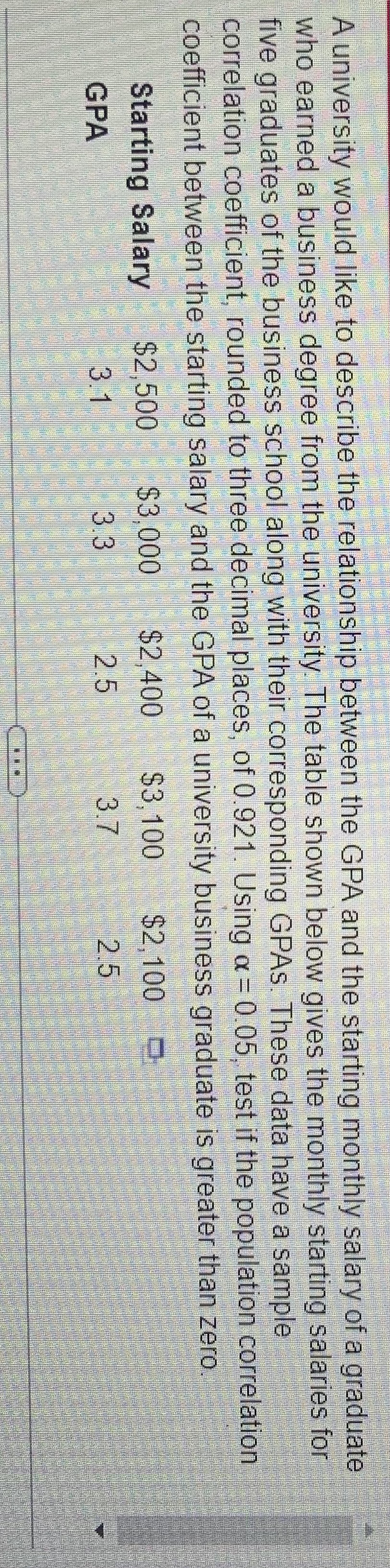 What are the correct null and alternative