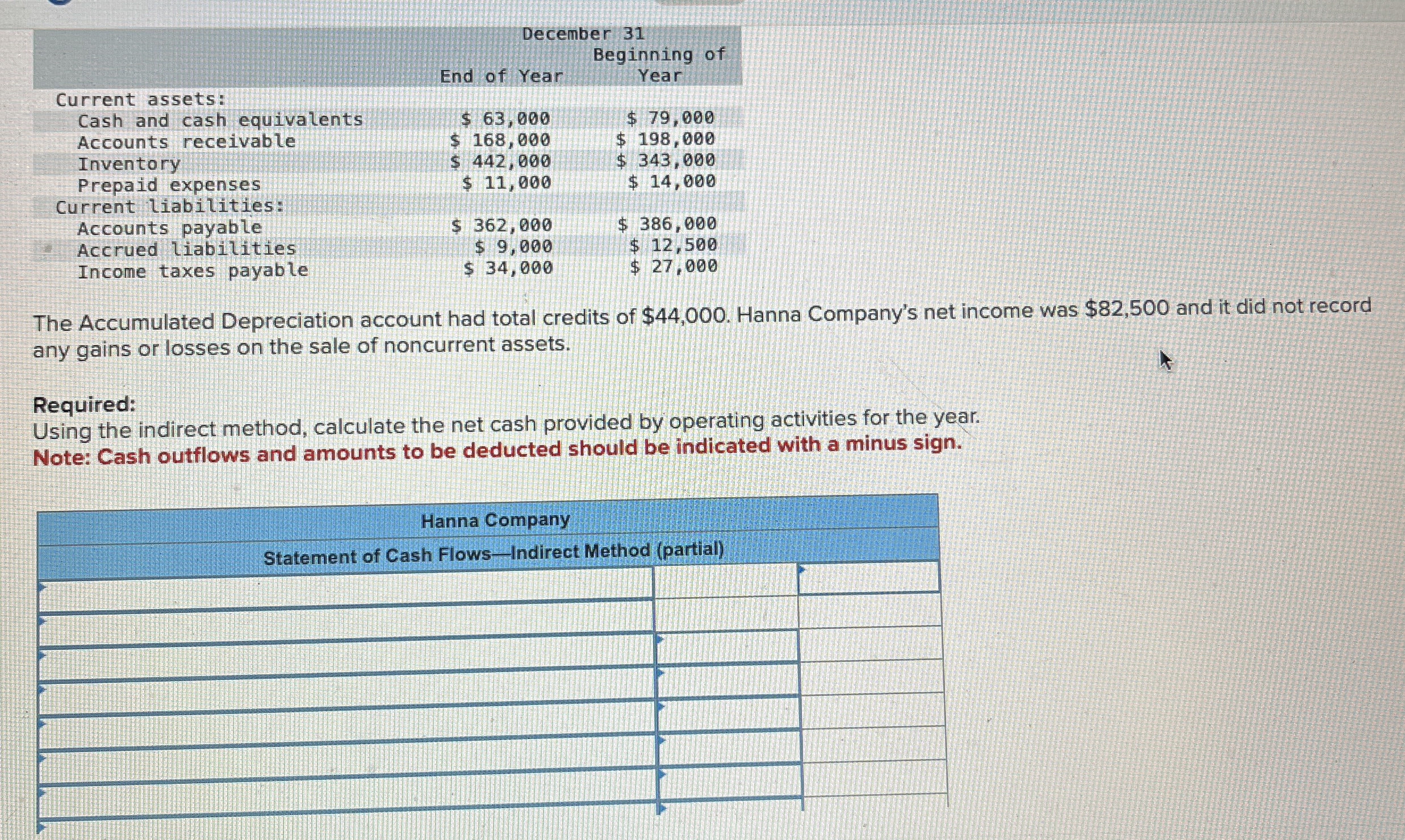 \ table [ [ , End of Year, \ table [ [ er 3 1 ] ,