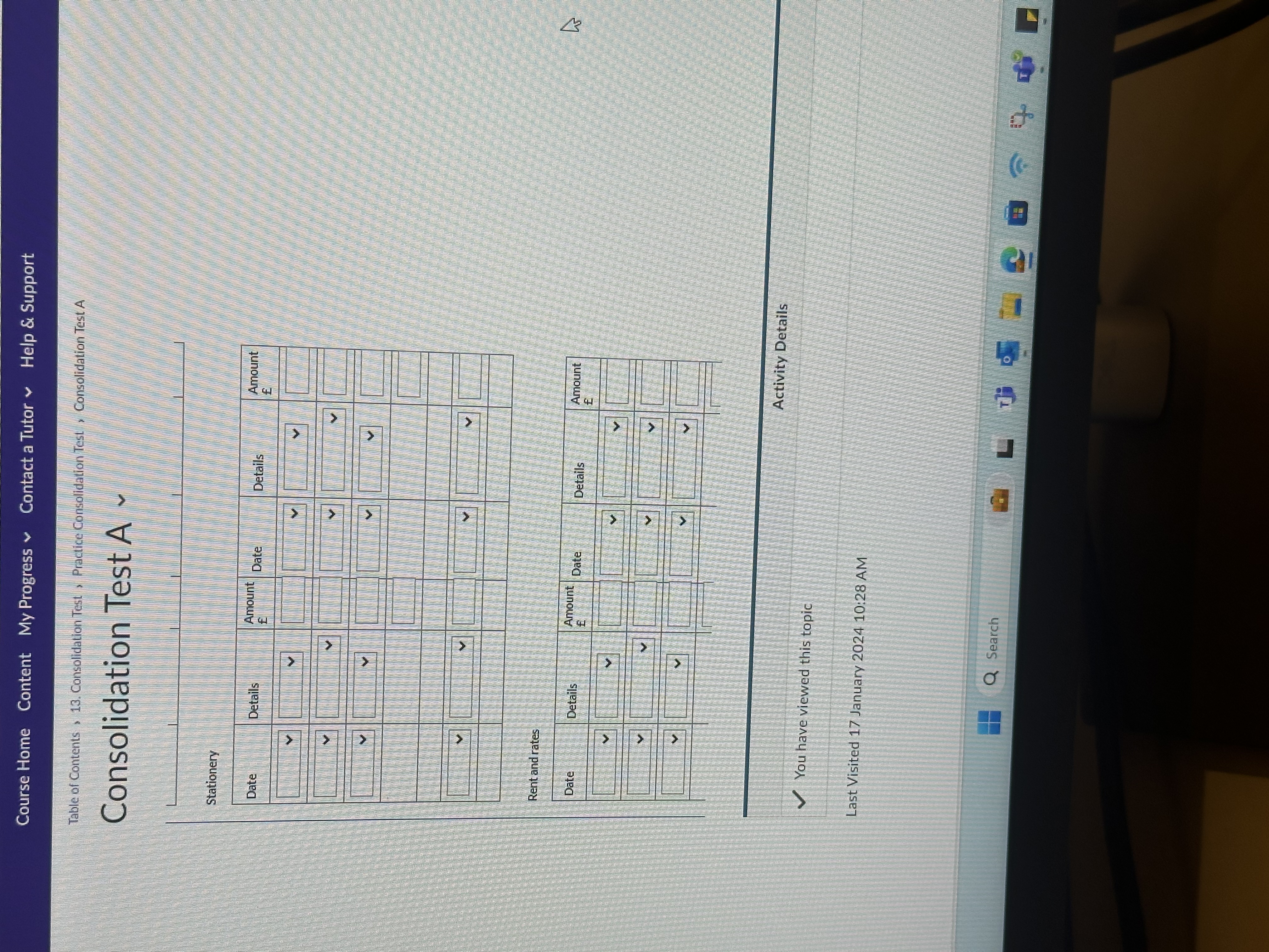 DATA 1 OPENING BALANCES DATA 2 DAYBOOKS DATA B