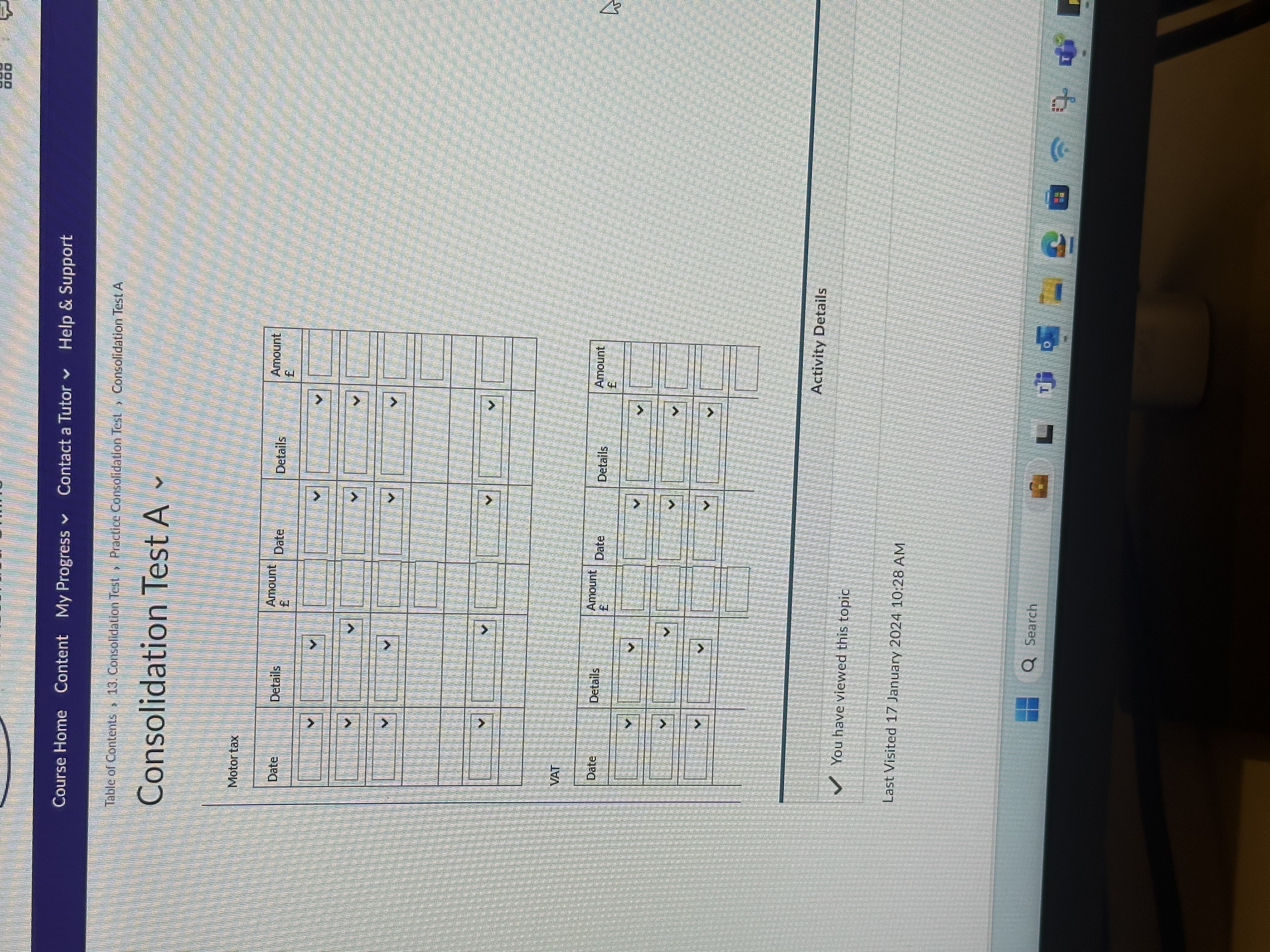 DATA 1 OPENING BALANCES DATA 2 DAYBOOKS DATA B