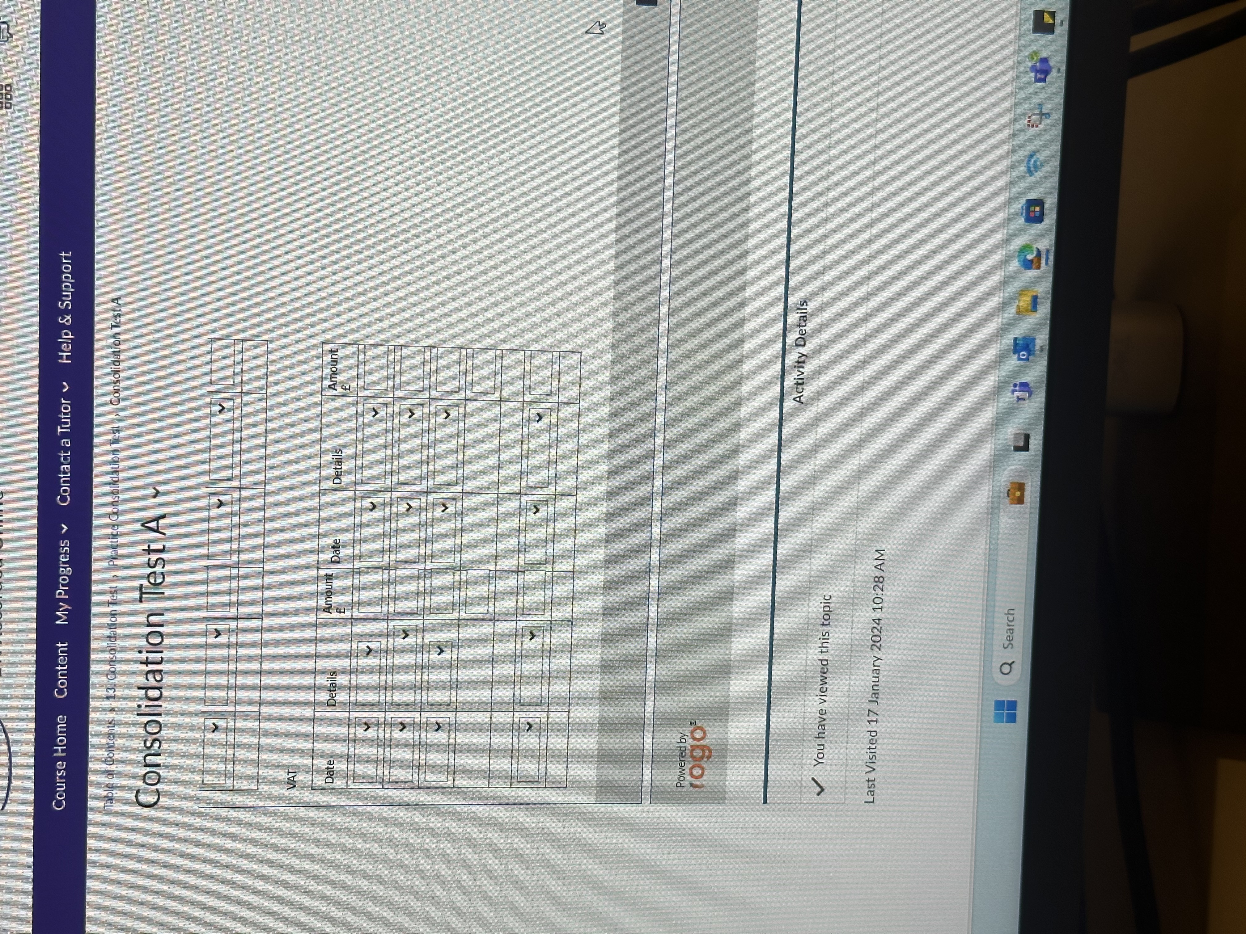 DATA 1 OPENING BALANCES DATA 2 DAYBOOKS DATA B