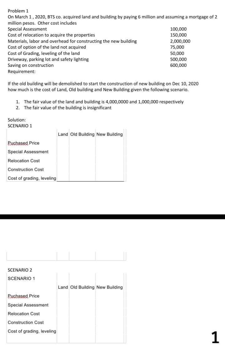 Please help me answer the following problems with