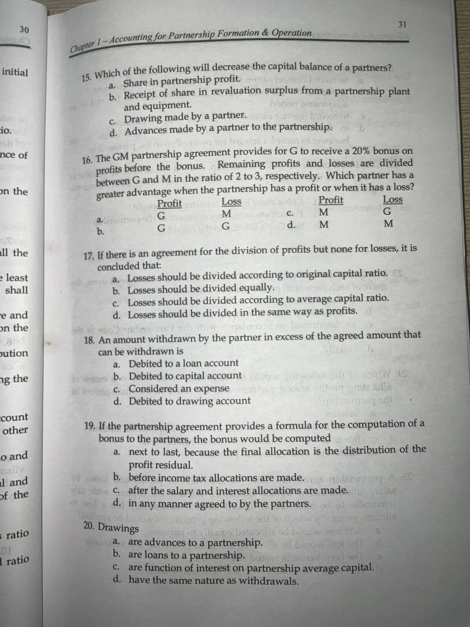 30 Chapter 1 - Accounting for Partnership