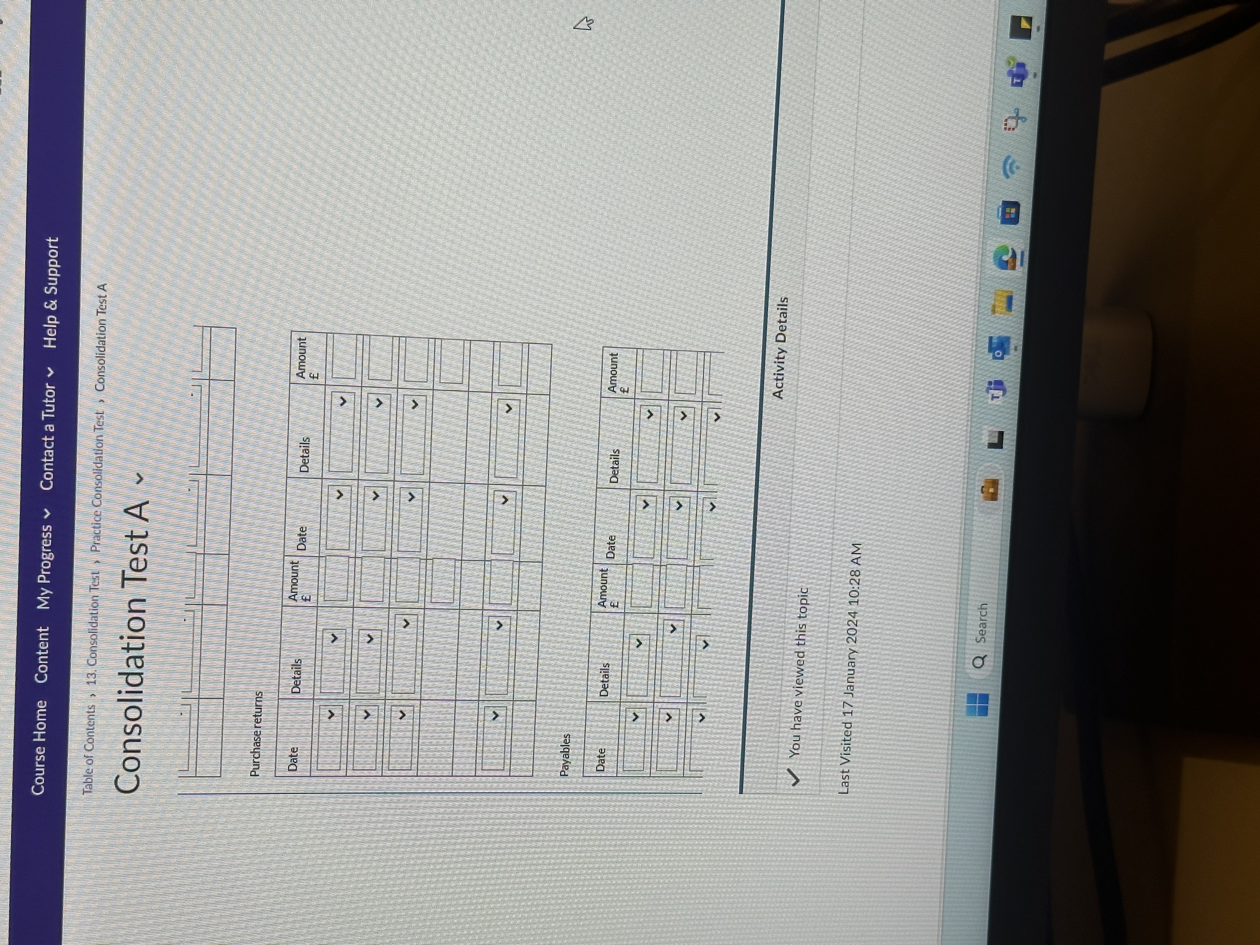 DATA 1 OPENING BALANCES DATA 2 DAYBOOKS DATA B