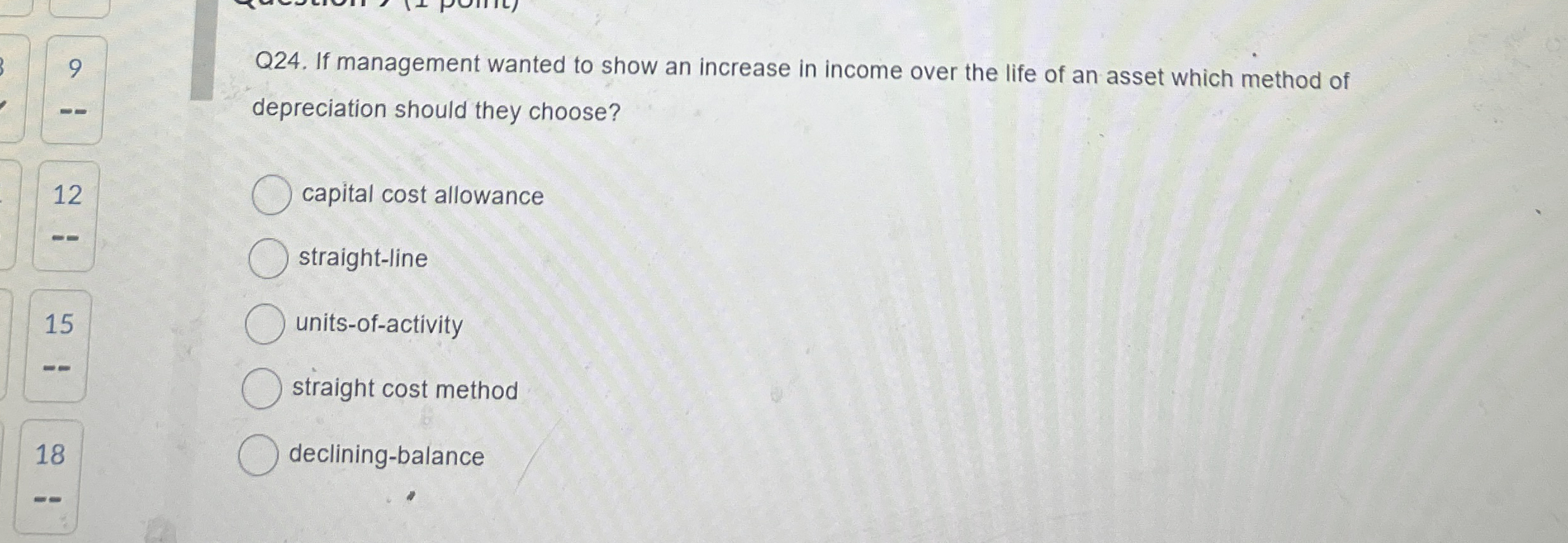9 Q 2 4 . If management wanted to show an