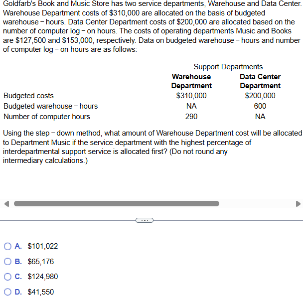 Goldfarb's Book and Music Store has two service