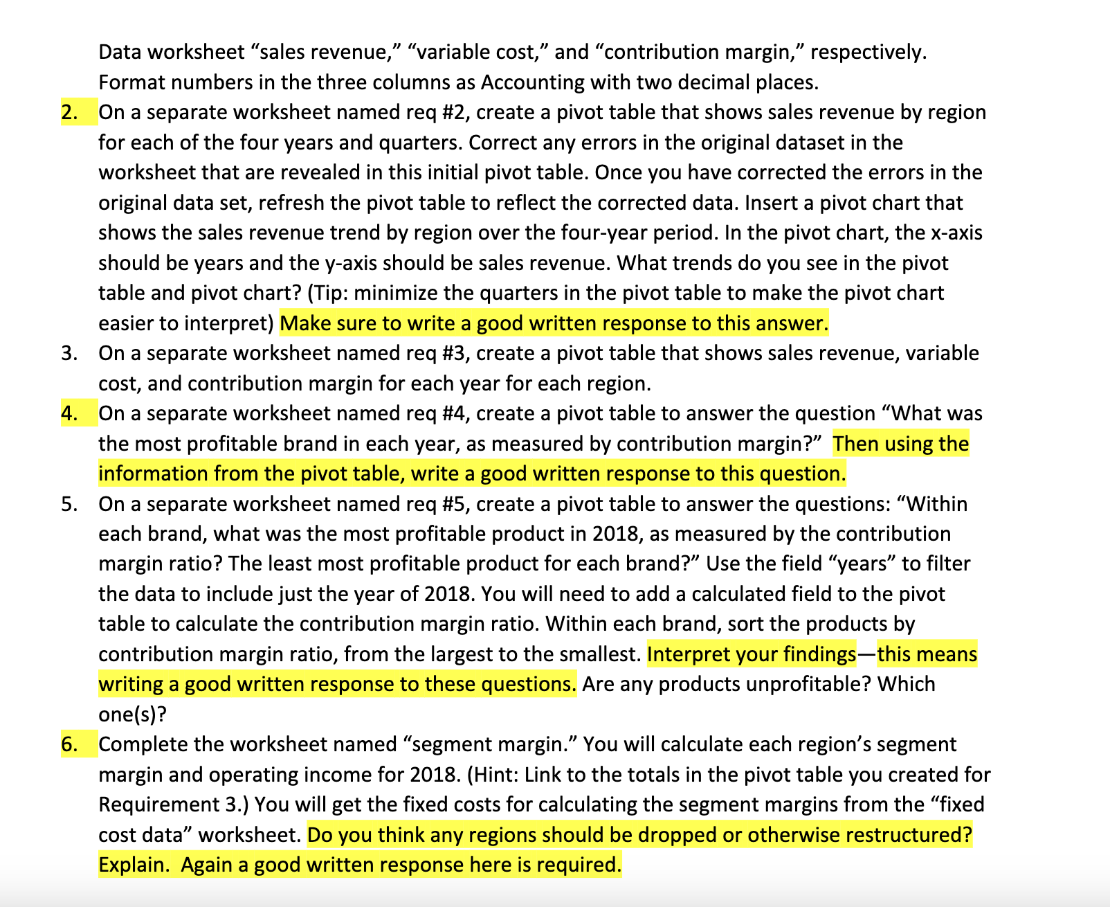 House Divided Company: Sales, Cost, and