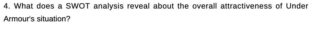 4. What does a SWOT analysis reveal about the