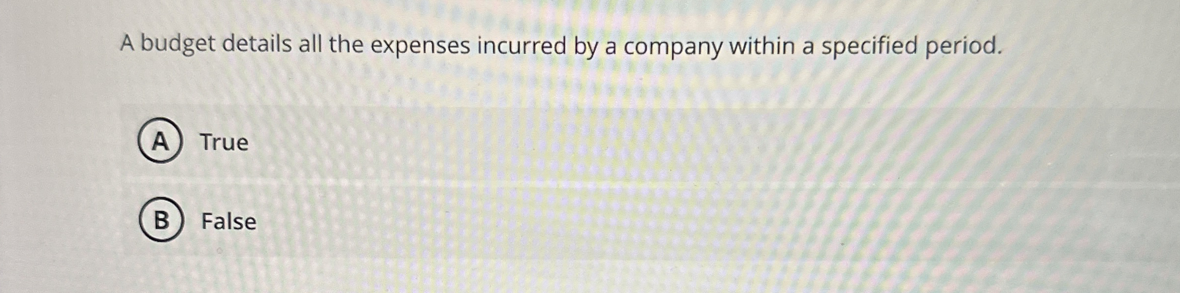 A budget details all the expenses incurred by a