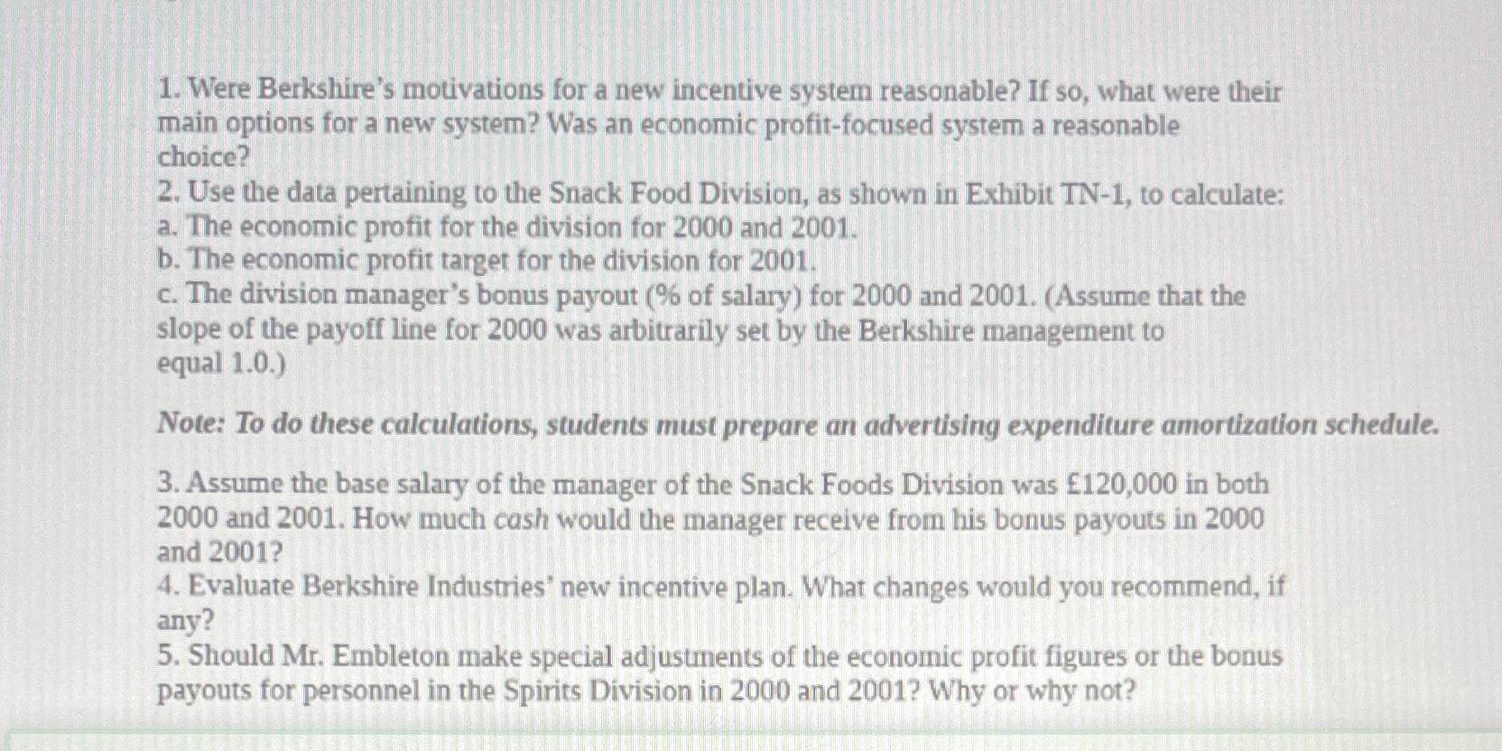 Please only write the answer of question 3 and