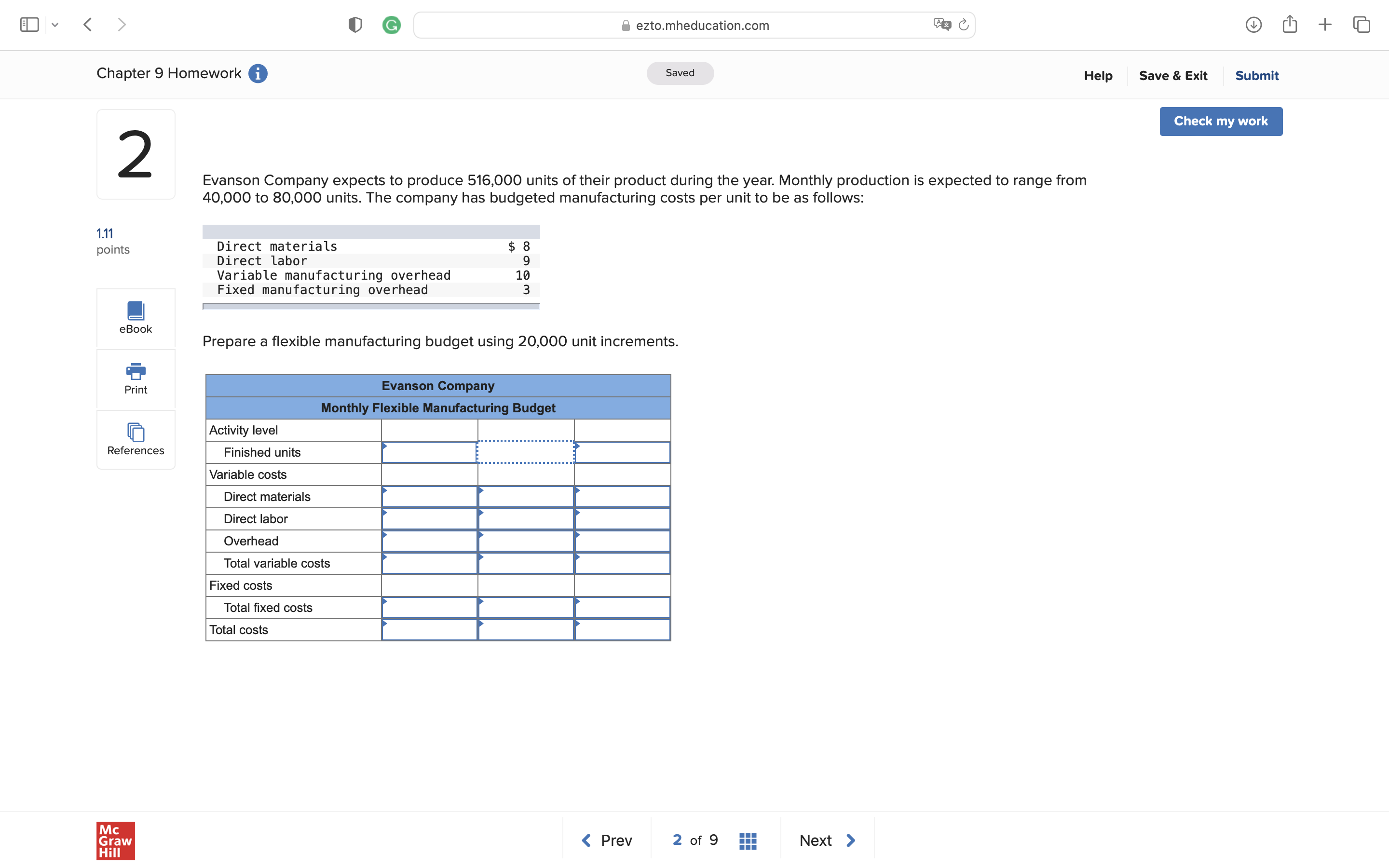 G ezto.mheducation.com CB C OU + Chapter 9