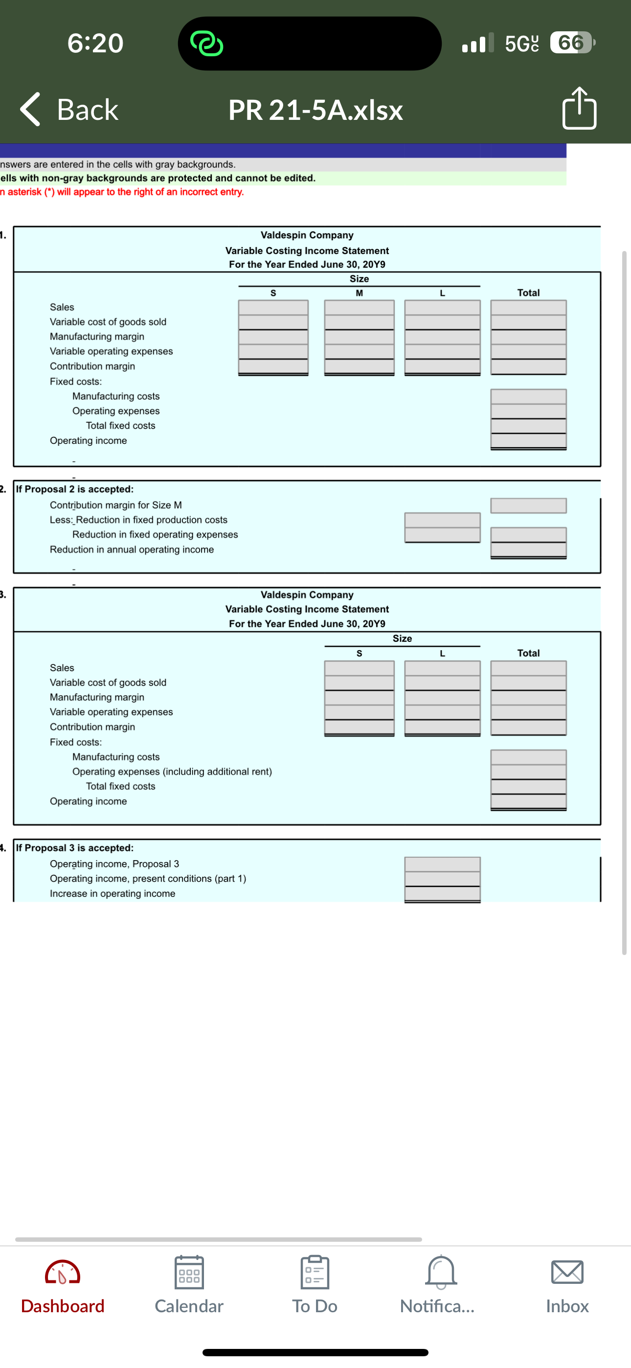 6:20 @ all 56 @ Q=B AT WS nswers are entered in